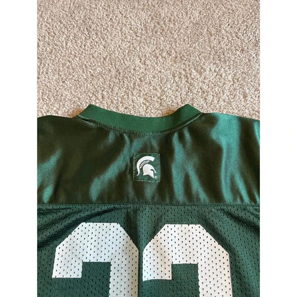 Vintage Michigan State Spartans Nike Youth Football Jersey Size Large